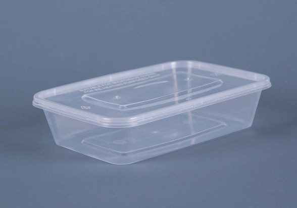500ML TAKEOUT  RECTANGULAR FOOD CONTAINER WITH LID