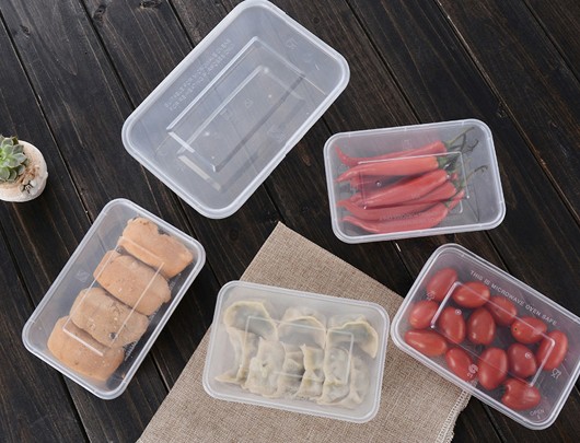 500ML TAKEOUT  RECTANGULAR FOOD CONTAINER WITH LID
