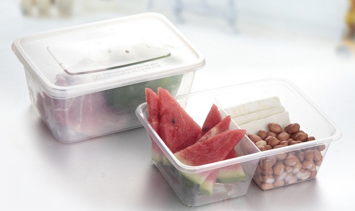 750ML TAKEOUT  RECTANGULAR FOOD CONTAINER WITH LID