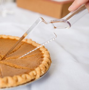 EaMaSy Party 10" Clear Disposable Plastic Pie Server