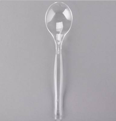 EaMaSy Party 10" Clear Disposable Plastic Serving Spoon