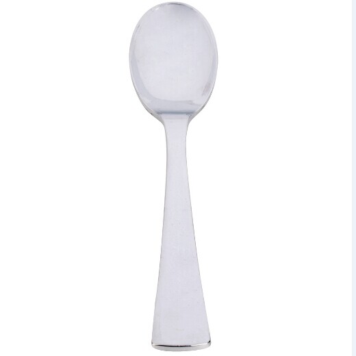 Eamasy Party 10" Heavy Weight Silver Plastic Serving Spoon
