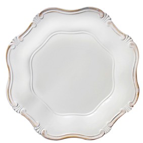 EaMaSy Party 13" Round Gold Baroque Polypropylene Charger Plate