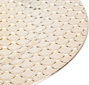 EaMaSy Party 13" Round Gold Link Polypropylene Charger Plate