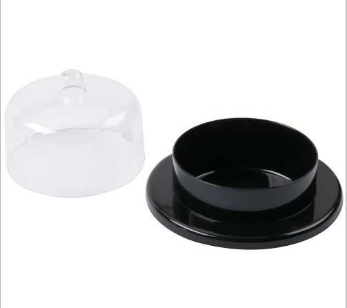 EaMaSy Party  2 oz. Clear Round Tray with Lid
