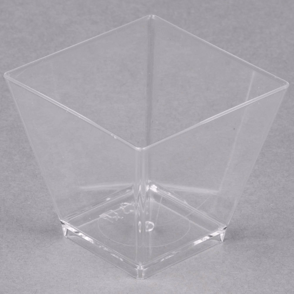 EaMaSy Party 2 oz. Tiny Barware Clear Plastic Cube Bowl