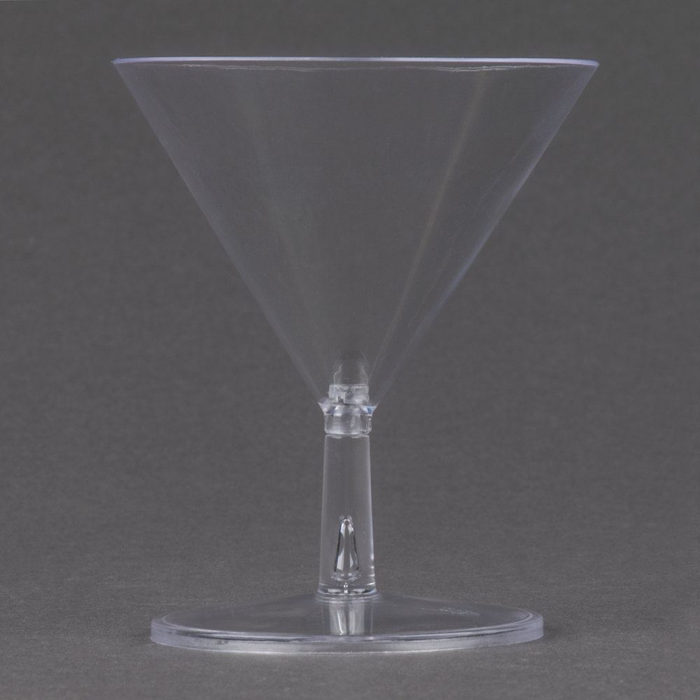EaMaSy Party  2 oz. Tiny Tini 2-Piece Clear Plastic Glass