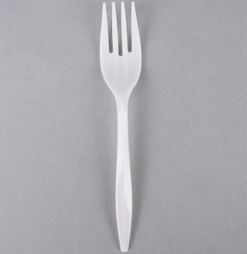 EaMaSy Party  5 3/4" Medium Weight White Plastic Fork