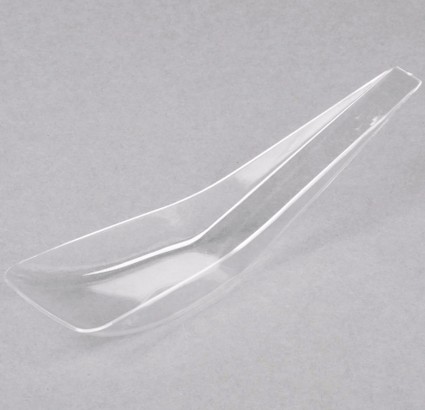 EaMaSy Party  5" Tiny Tensils Clear Plastic Spoon