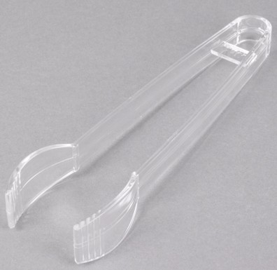 EaMaSy Party  7" Clear Plastic Tongs