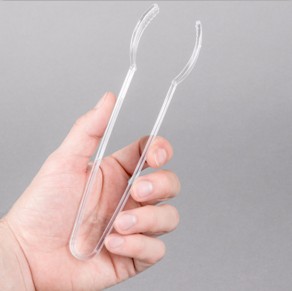 EaMaSy Party  7" Clear Plastic Tongs