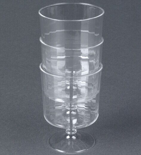 EaMaSy Party Classicware 2 oz. Clear Plastic Pedestal Wine Cup
