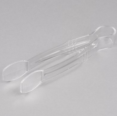 EaMaSy Party Clear 9" Polycarbonate Flat Grip Tong