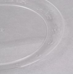 EaMaSy Party  Crystal 6" Clear Plastic Designerware Plate