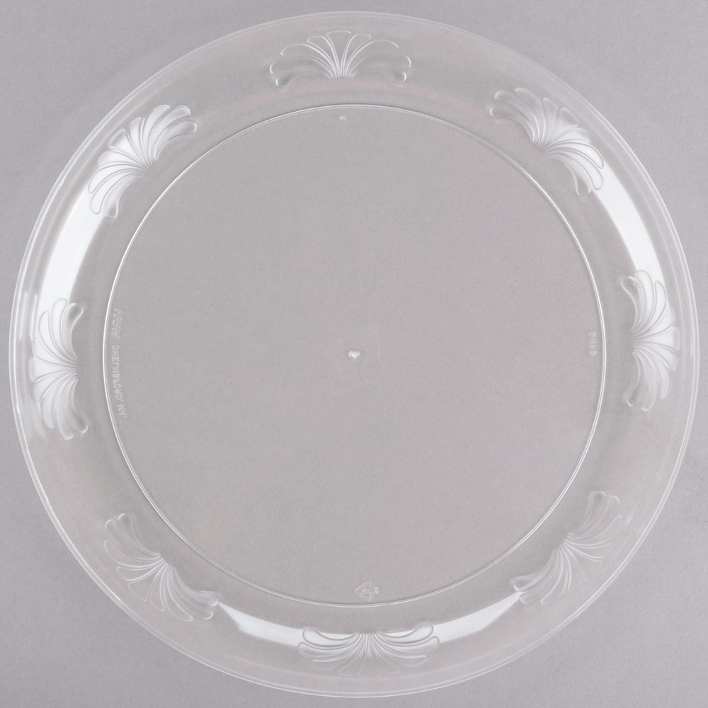 EaMaSy Party  Crystal 9" Clear Plastic Designerware Plate