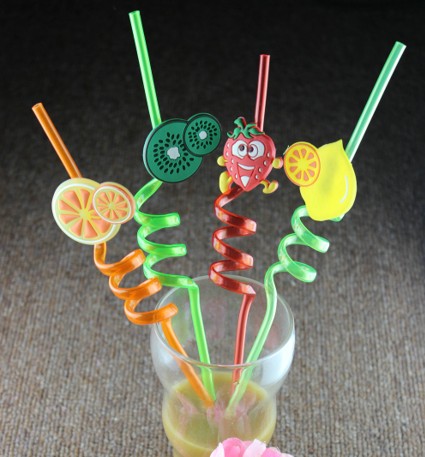 EaMaSy Party Jumbo 5mm  Fruit Shape  Art  Straws/Crazy Diy Straw