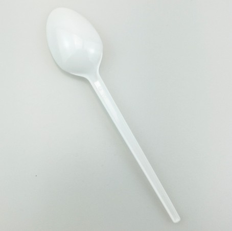 EaMaSy Party    Medium Weight White Plastic Teaspoon