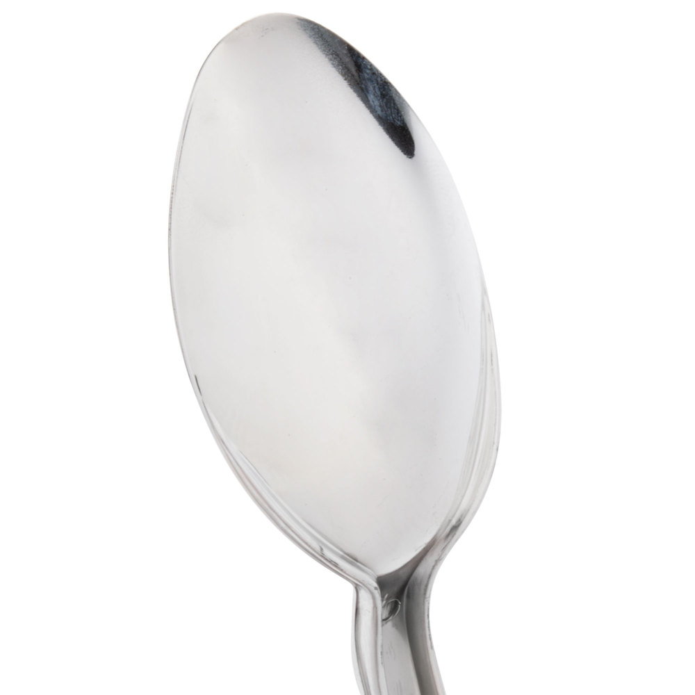 EaMaSy Party Silver Visions 6 1/4" Heavy Weight Silver Plastic Spoon