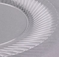 EaMaSy Party  Wave  7.5" Clear Plastic Plate