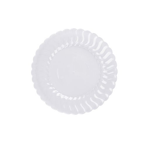 EASY PARTY  Flairware 6" Plastic Clear Dessert Plates