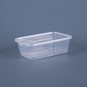 750ML TAKEOUT  RECTANGULAR FOOD CONTAINER WITH LID