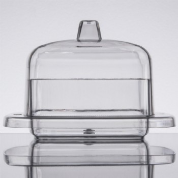 EaMaSy Party  2.2 oz. Clear Square Tray with Lid