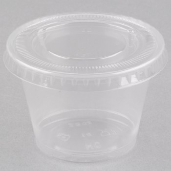EaMaSy Party  2.5 oz.Clear  Plastic Souffle Cup / Portion Cup