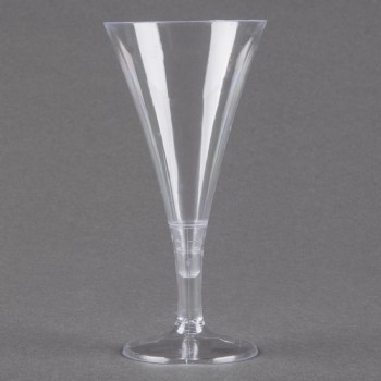 EaMaSy Party  2 oz. Tiny Barware Clear Plastic 2-Piece Champagne Flute