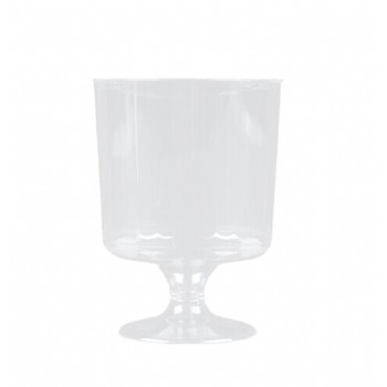 EaMaSy Party Classicware 2 oz. Clear Plastic Pedestal Wine Cup