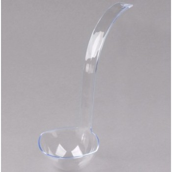 EaMaSy Party Clear Plastic 5 oz. Punch / Serving Disposable Ladle