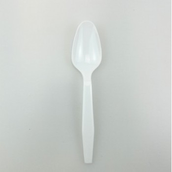 EaMaSy Party    Medium Weight White Plastic Teaspoon