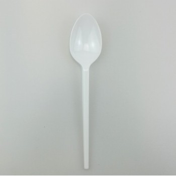 EaMaSy Party    Medium Weight White Plastic Teaspoon