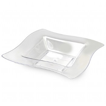 EASY PARTY  Clear 5 Oz. Dessert Plastic Wave Bowls