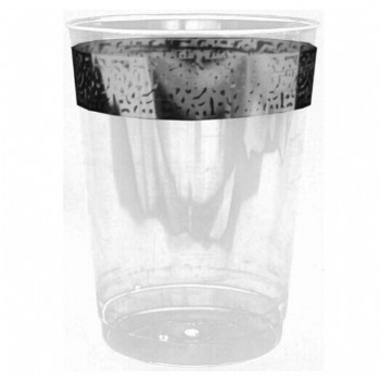Easy Party Decor Inspiration 10 oz Silver Plastic Tumblers