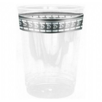 Easy Party Decor Symphony 10 oz Silver Plastic Tumblers